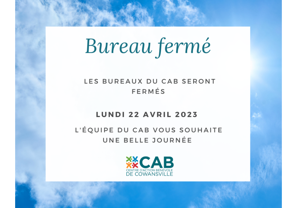 Bureau fermé