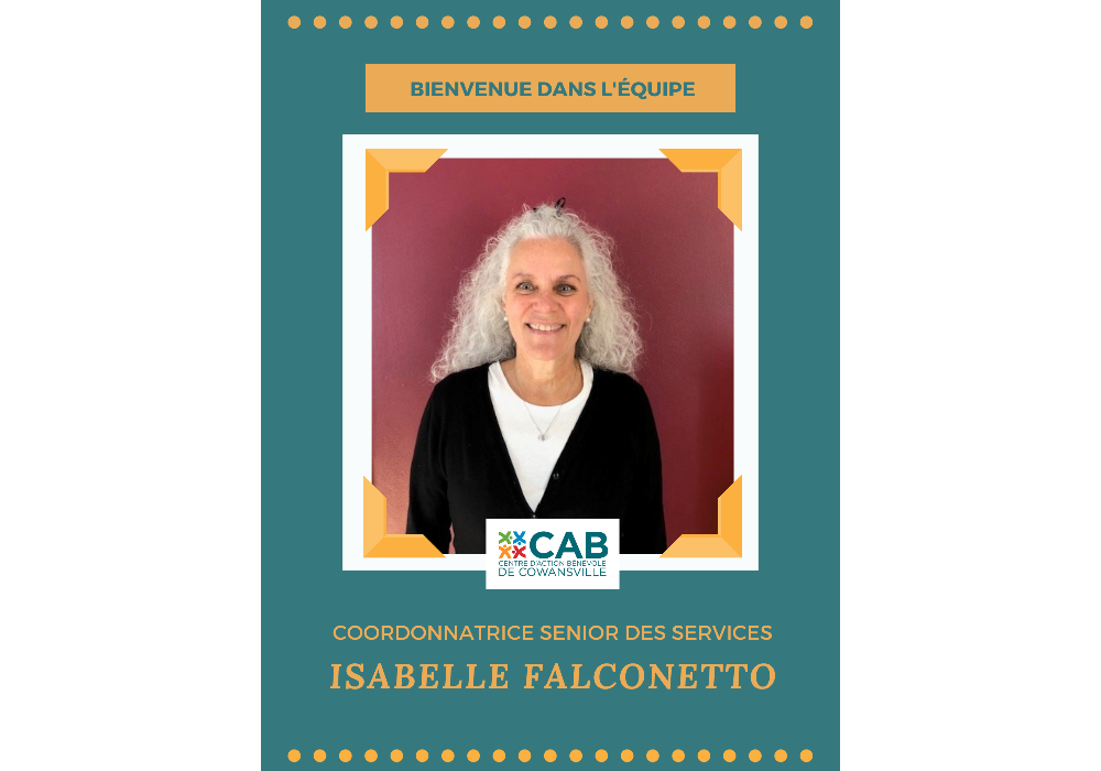 Bienvenue Isabelle